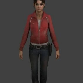 Zoey Woman  Character 3d model