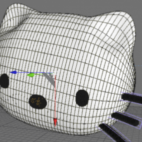 Mô hình Hello Kitty 3D