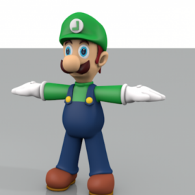 3д модель персонажа игры Марио