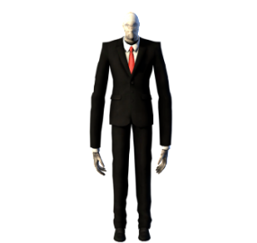 SlenderMan Character 3d model