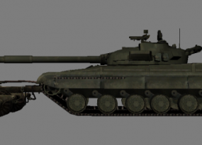 T-64b Trall Tank 3d model