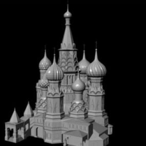 Russian Blessed Church 3d model