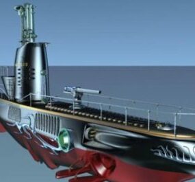 Seawolf Submarine 3d-modell