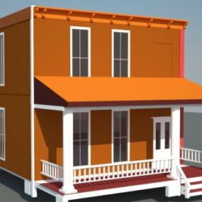 Model 3D miejskiego domu handlowego w USA