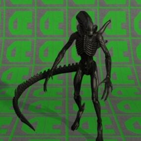 Modelo 3d guerrero monstruo alienígena