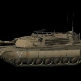 M1A1 Abrams Tank 3d malli
