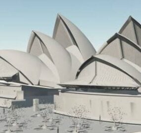 3D-Modell des Sidney Opera-Gebäudes