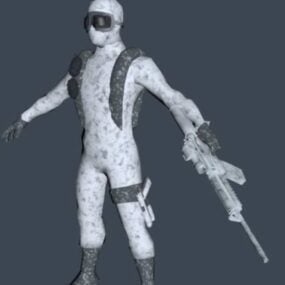 Special Soldier Character 3d model