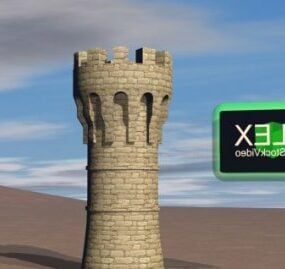Věž Castle 3D model