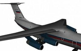 Il-76m Candid Aircraft 3d model