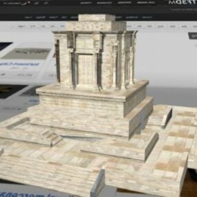 Tomb Of Ferdowsi Temple 3d model