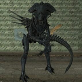 Alien Figure Character 3d model