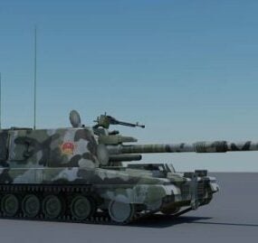 Temperli Çekiç Tankı 3d modeli