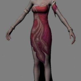 Femme Haut Elfe modèle 3D