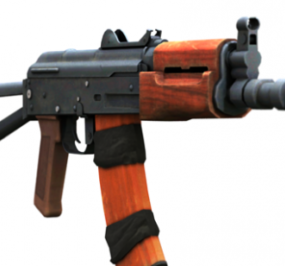 Aks-74u Gun  Free 3d model