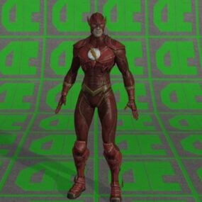 Dc Comic Flash Character 3d-modell