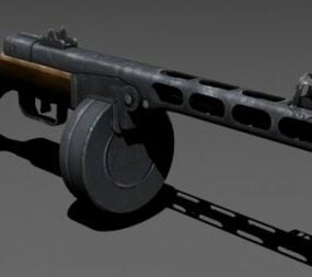 Fusil PPSH-41 modèle 3D