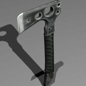 Carved Axe Gaming Weapon 3d model