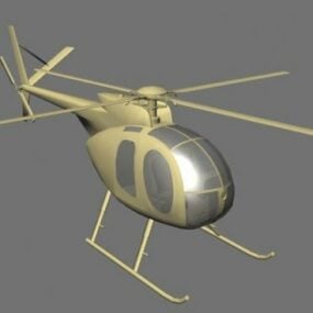 Hughes 500 Helicopter 3d model