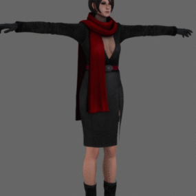 Ada Woman  Character 3d model
