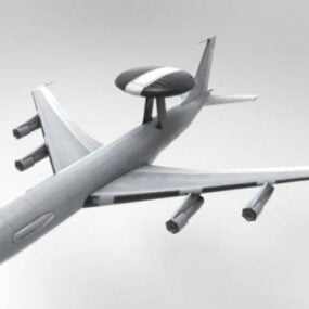 Model 3D samolotu wartowniczego E3