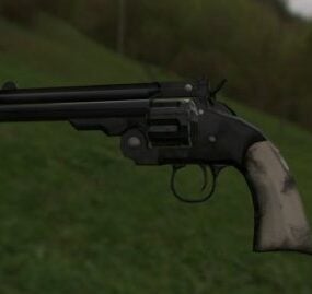 Schofield Pistol Handgun 3d-modell