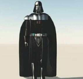 Modelo 3d del personaje de Darth Vader de Star Wars