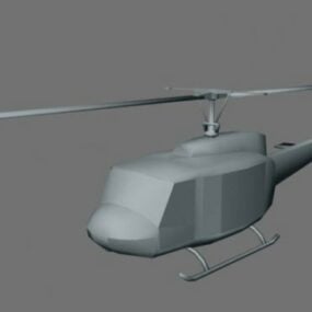 Lowpoly Modelo 3d de helicóptero