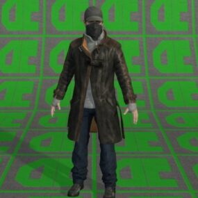 Aiden Pearce Man Character 3d model