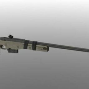 L96 Sniper Gun 3d model