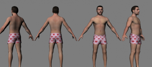 A Man In His Underwear