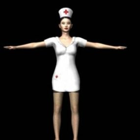 3д модель медсестры