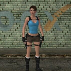 Lara Croft 3d-modell