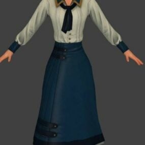 엘리자베스 캐릭터 3d 모델