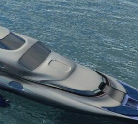 Fantasy Yacht 3d model
