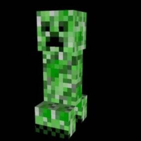 Model 3d Karakter Minecraft Creeper