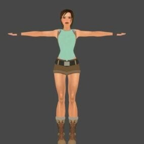 Young Lara 3d model