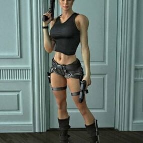Model 3d Gratis Karakter Lara Croft