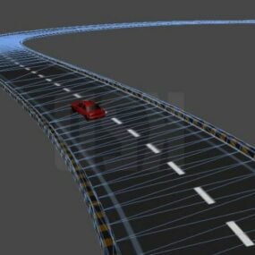 Závodní dráha Road 3D model