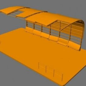 Modern design bushalte 3D-model