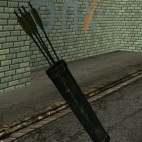 Green Arrow Quiver Weapon 3d model