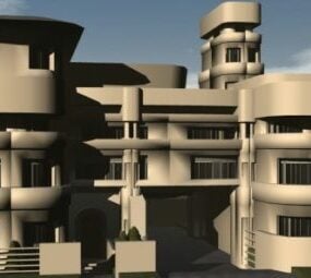 Utopian Sci-fi House 3d model