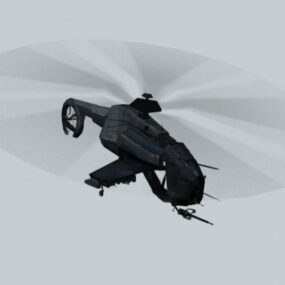 Combine Helicopter 3d model