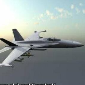 Vliegtuig F18 Super Hornet 3D-model