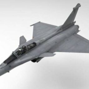 Avion Dassault Rafale modèle 3D