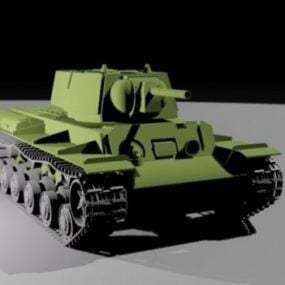 Tanque pesado Kv1 modelo 3d