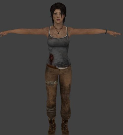 Lara Croft Female Character Free 3d Model - .Obj - Open3dModel