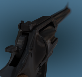 Rewolwer Magnum 44 Model 3D