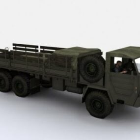 Model 3D ciężarówki armii niemieckiej