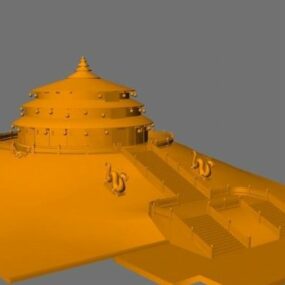 Spire Roof Pagoda 3d model